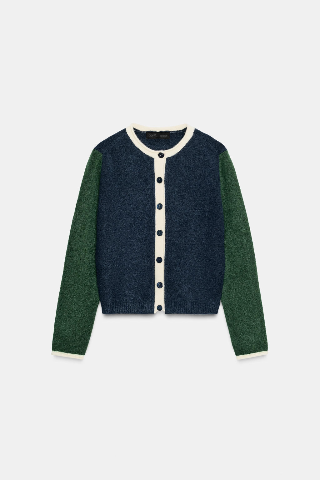 COLOUR BLOCK KNIT CARDIGAN - Zara фото 6