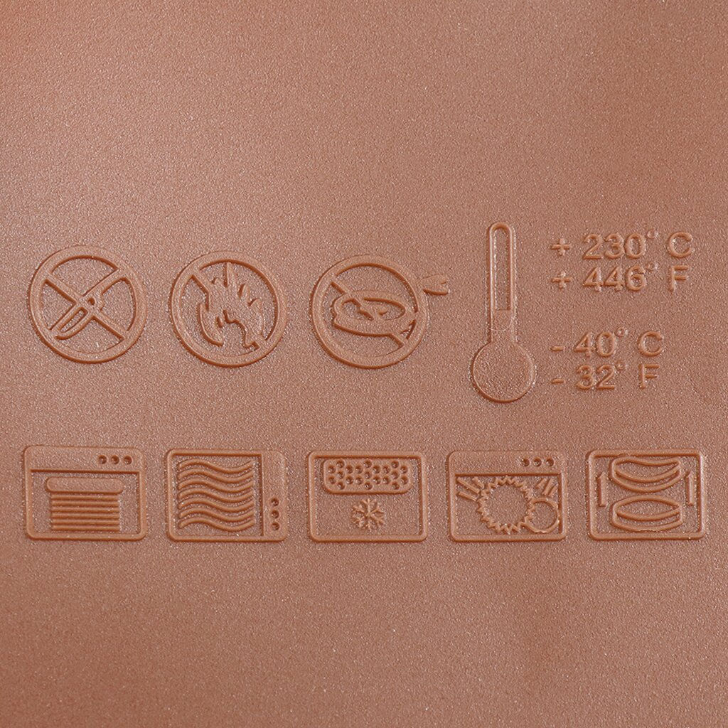 Форма для запекания силикон, 13.5х27х6 см, прямоугольная, шоколад, Daniks, Savory, Y4-4961 (396040)  фото 3