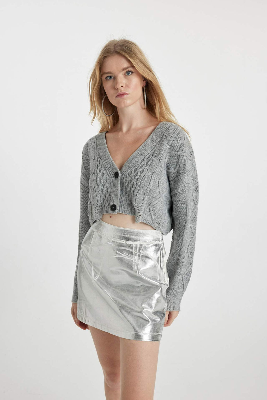 Coool Regular Fit V Yaka Triko H?rka - Defacto фото 2