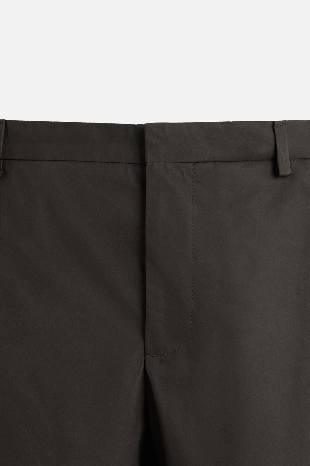 WAXED-EFFECT SUIT TROUSERS - Zara фото 8