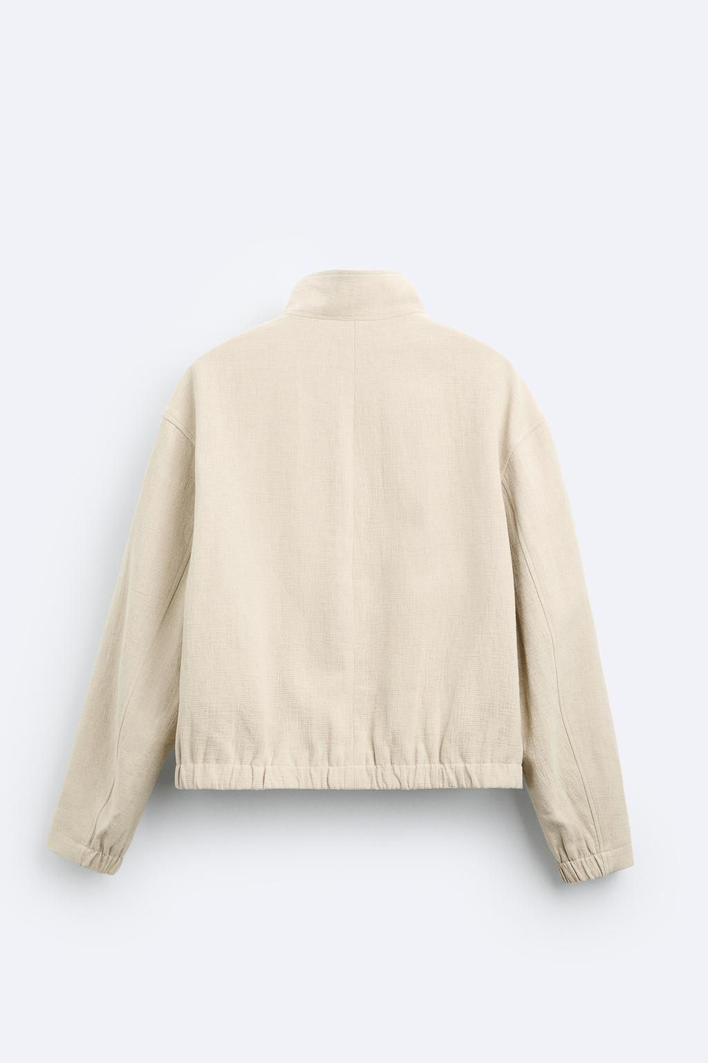 LINEN - COTTON BLEND JACKET - Zara фото 8