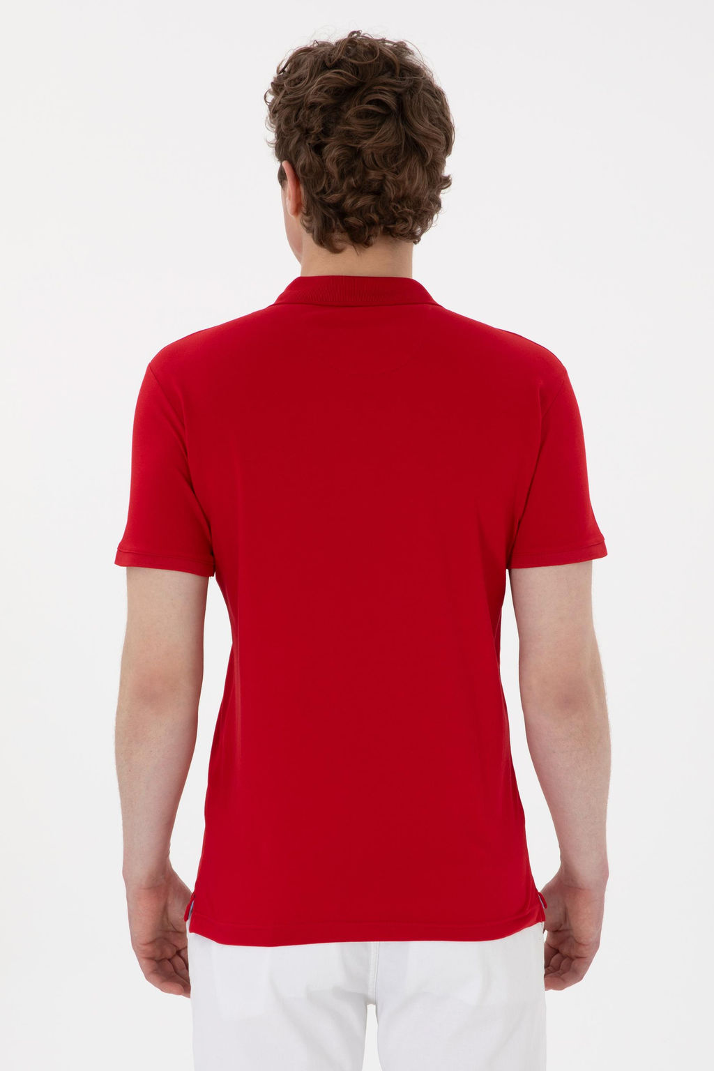 Erkek Slim Fit Polo Yaka K_rm_z_ Basic Ti__rt Sepette S_rpriz _ndirim - U.s. polo assn фото 5