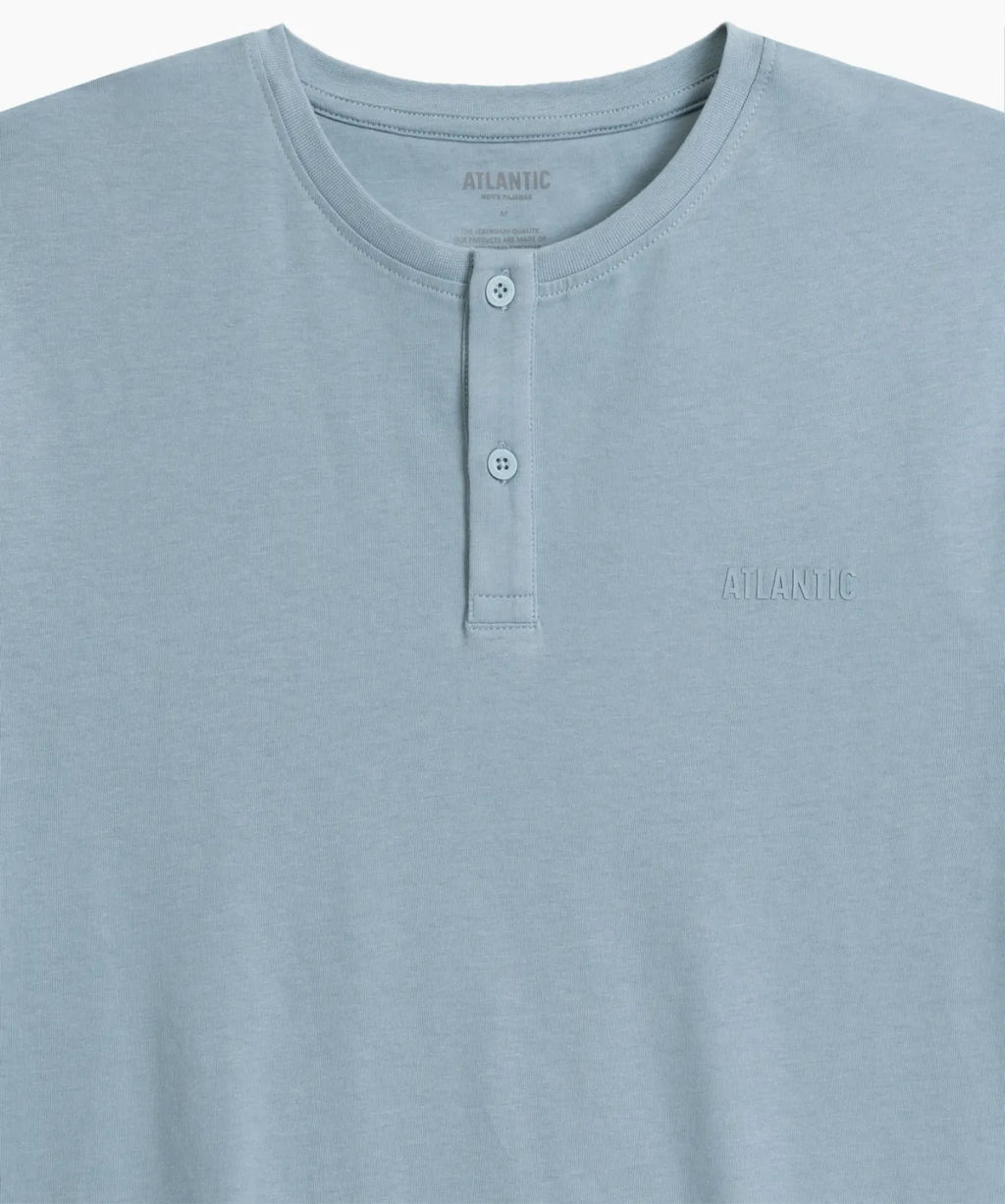 ATLANTIC NMP-386 Пижама мужская Moon голубой + графитовый  фото 4