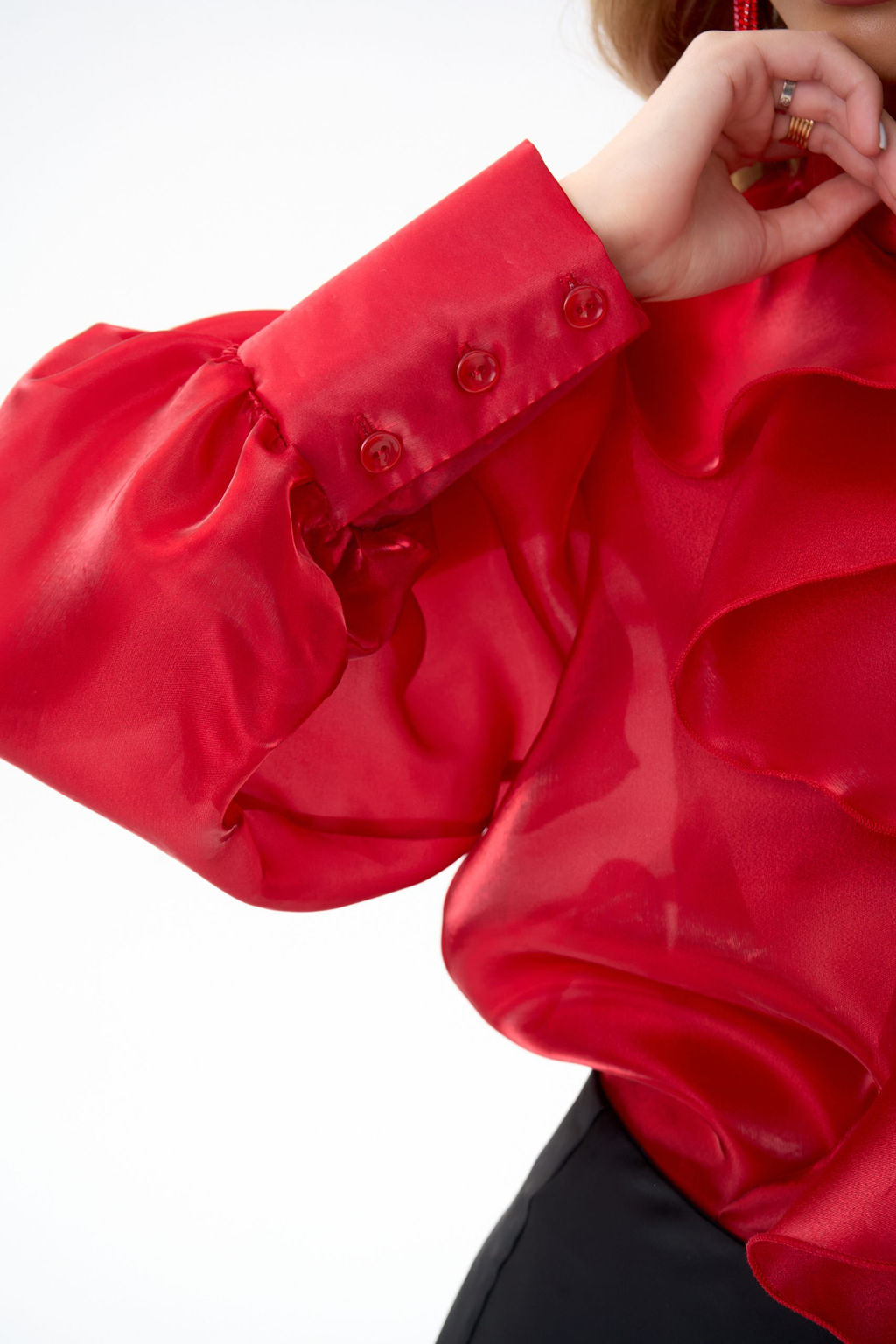 Рубашка Алиша (красный) - Эльза фото 17