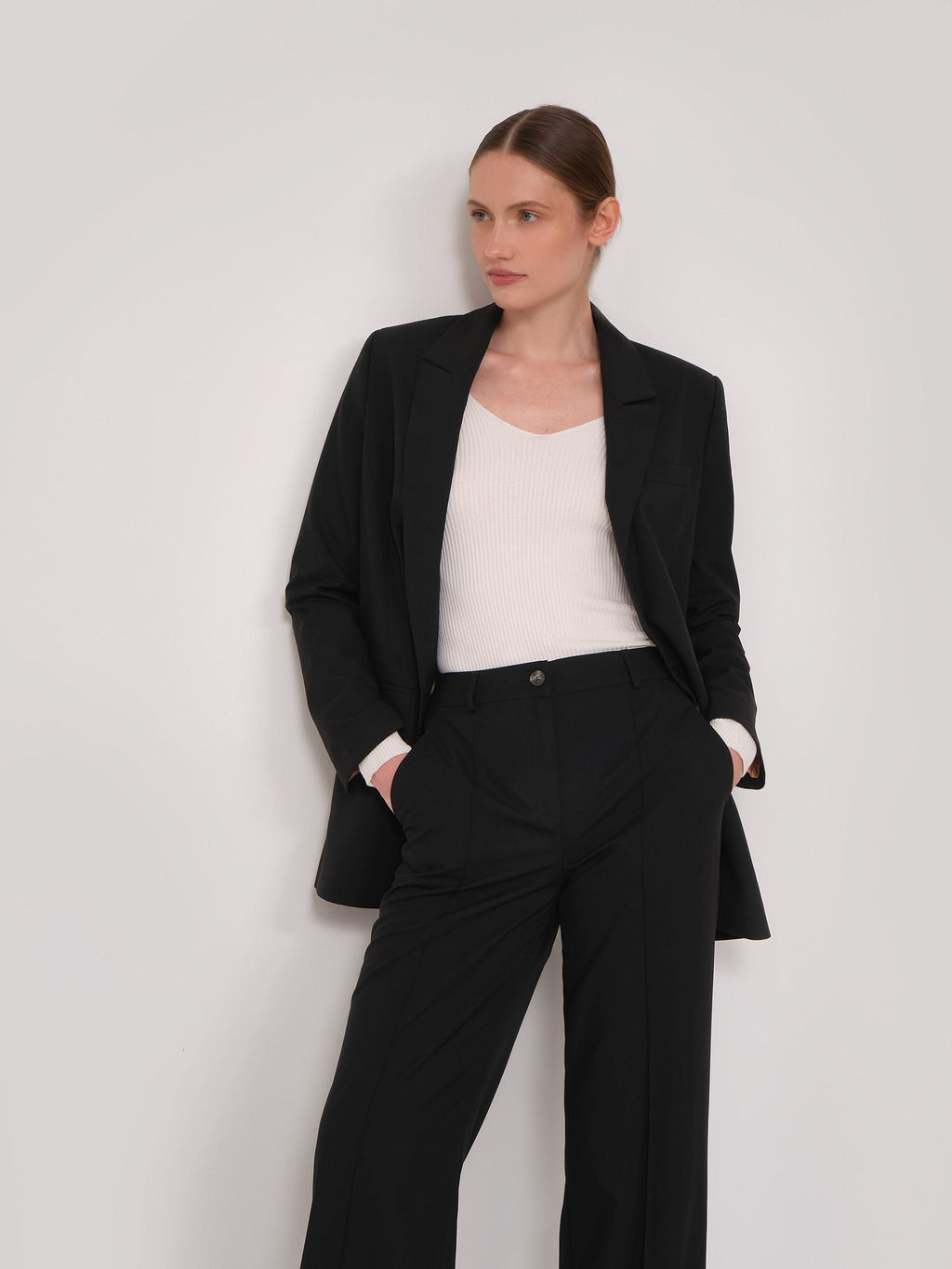 Брюки прямого кроя D189/tulip - Emka фото 4