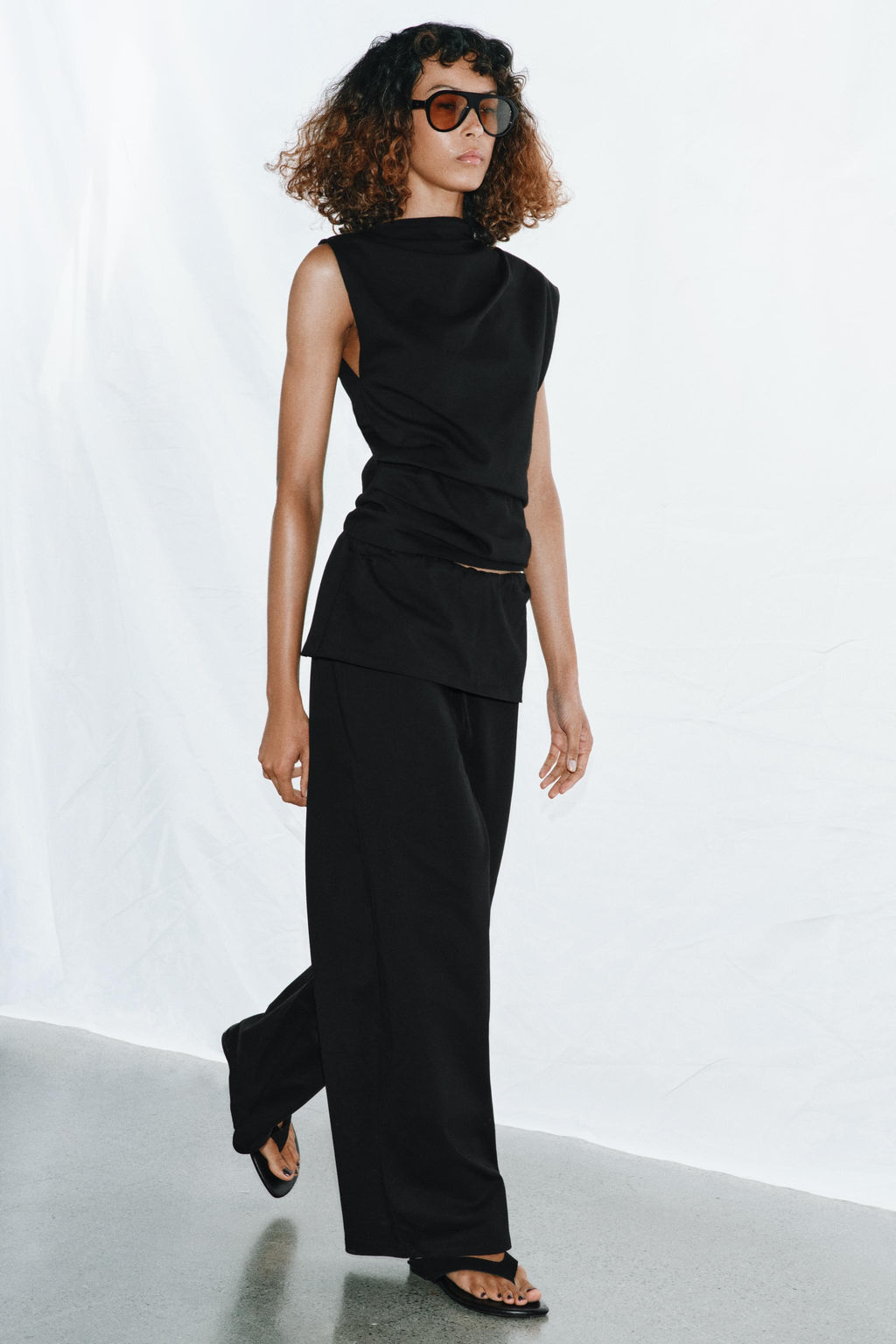 PANTAL?N HEAVY COTTON FAJIN / Negro - Zara фото 3