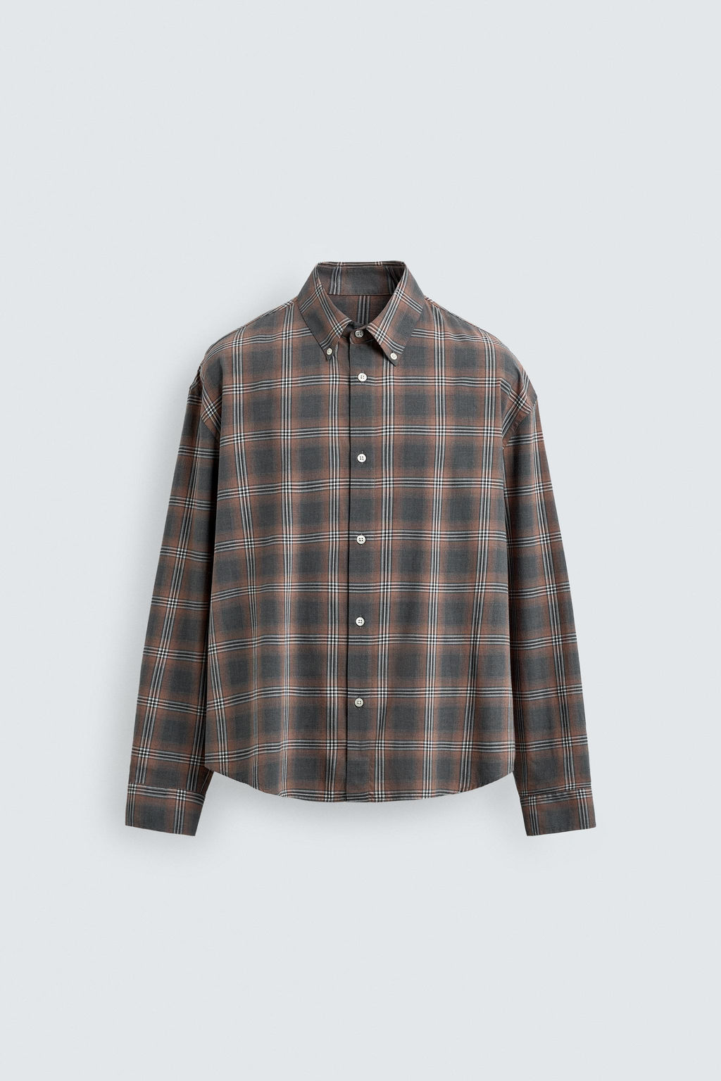 RELAXED FIT CHECK SHIRT - Zara фото 6
