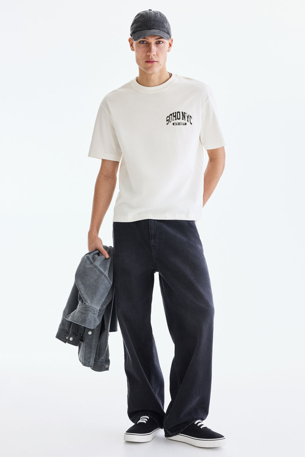 Camiseta con estampado Loose Fit - H&m фото 11