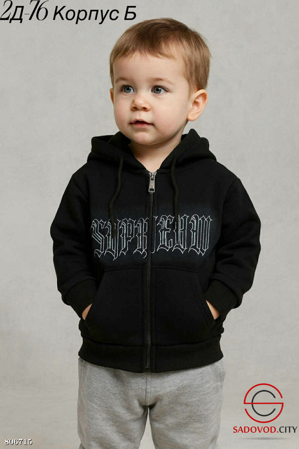 Толстовка для мальчика с начесом