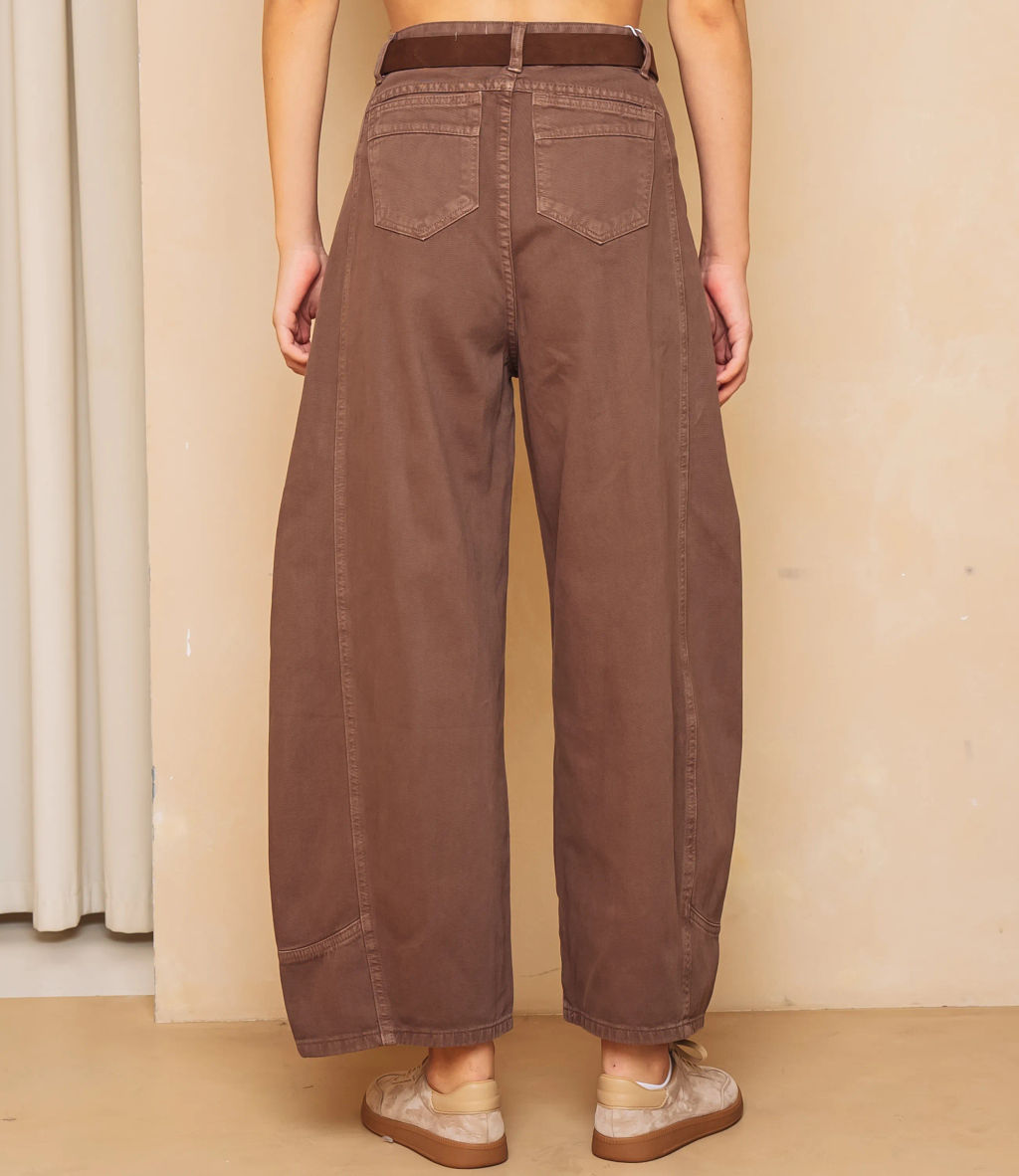 Джинсы #КТ8962, коричневый - Dommod фото 4