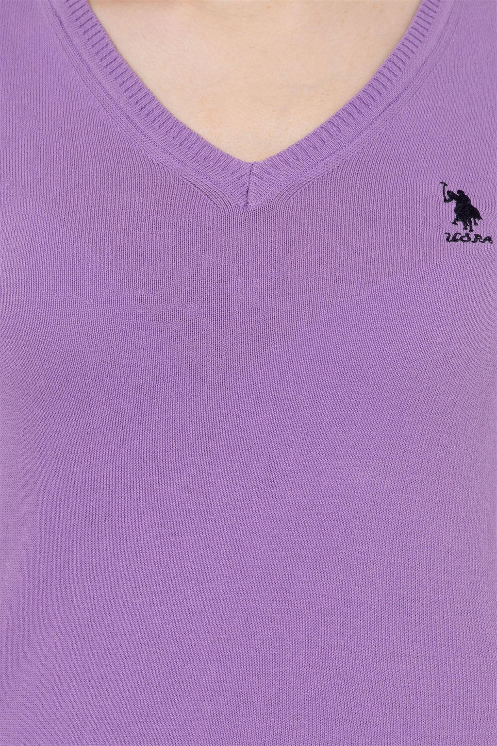 U. S. Polo Assn Женский сиреневый базовый свитер - U.s. polo assn фото 12