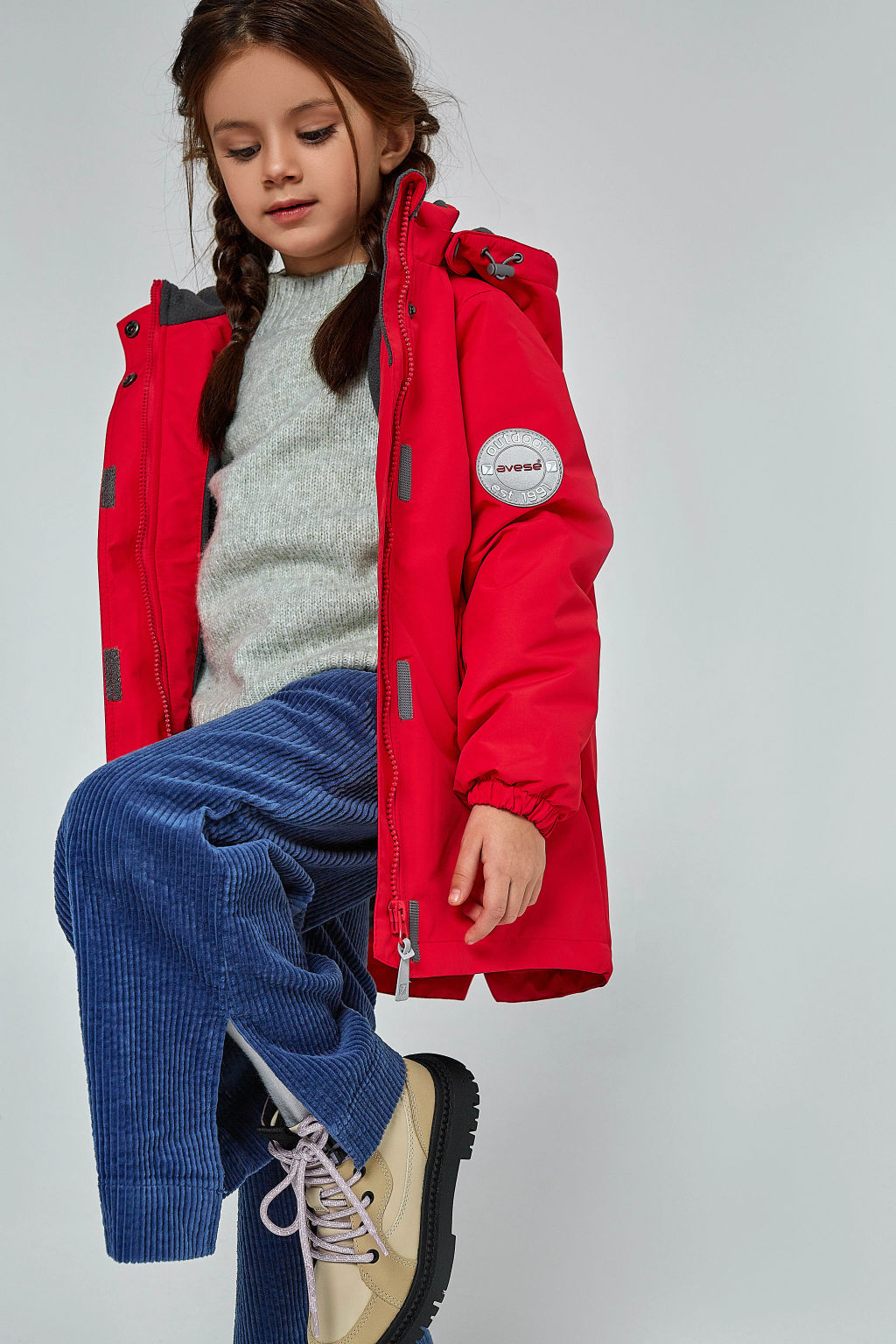 Куртка демисезонная 20632-327 кораллово-красный