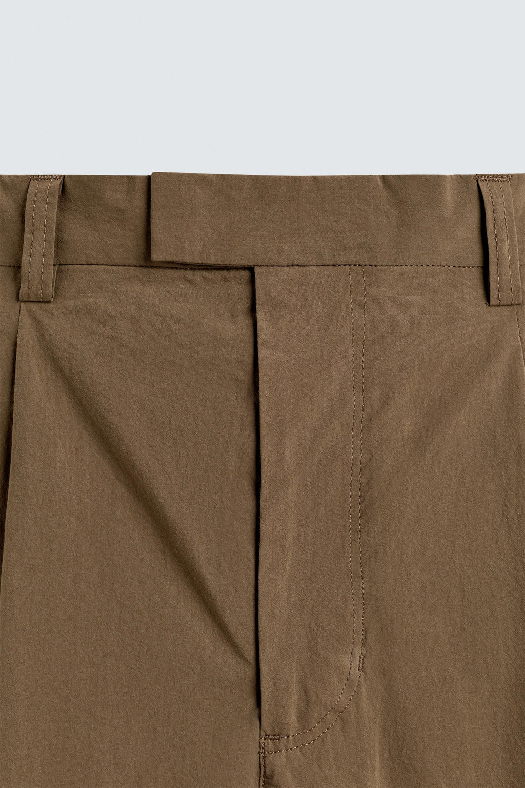 PANTAL?N T?CNICO WIDE FIT TRAJE / Camel claro - Zara фото 9