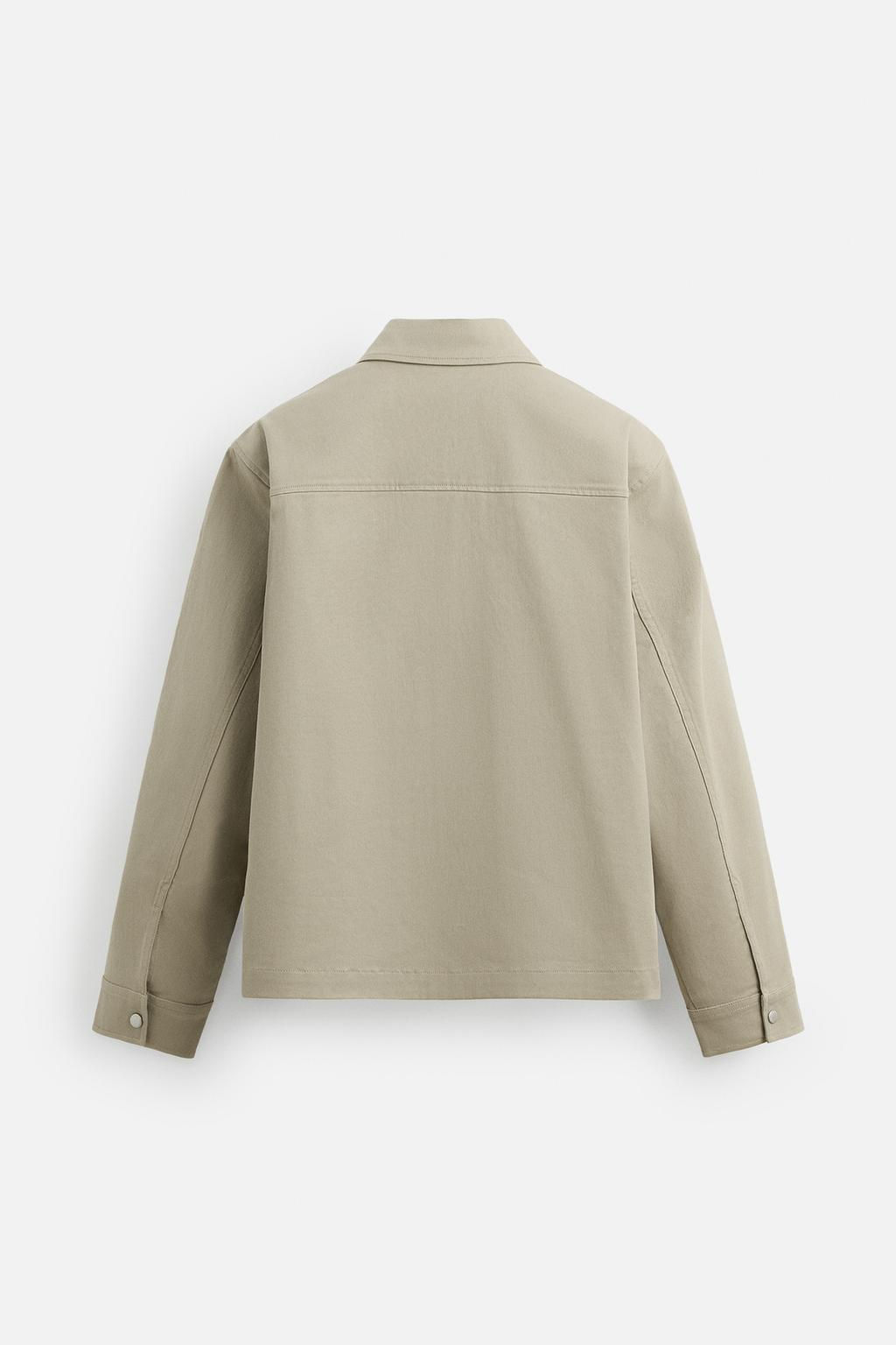 RELAXED FIT ZIP-UP OVERSHIRT - Zara фото 17