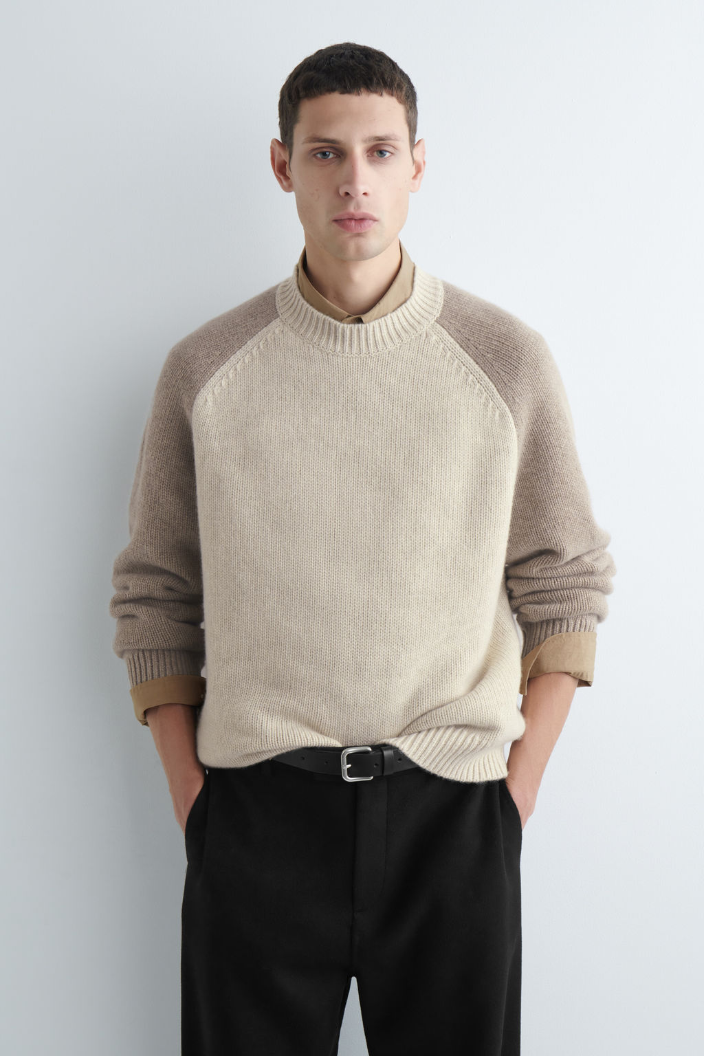 JERSEY CASHMERE EN BLOQUES DE COLOR - H&m фото 2