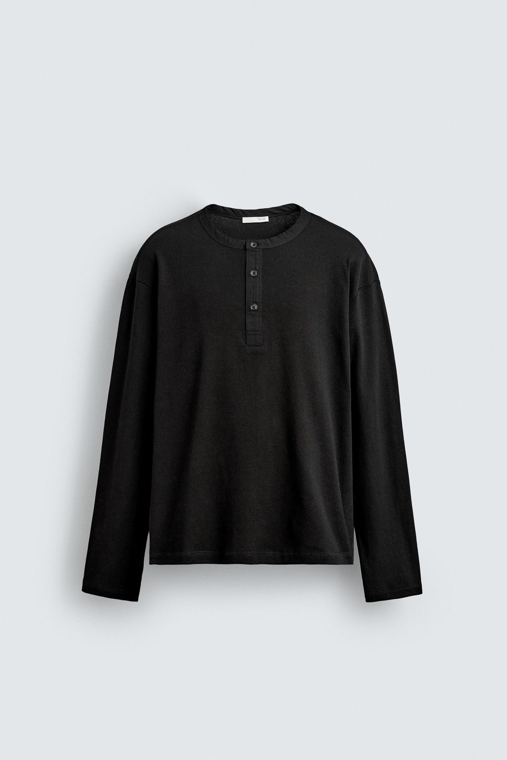 RIBBED HENLEY T-SHIRT - Zara фото 13