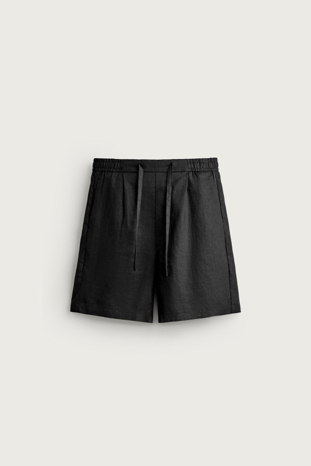 BERMUDA RELAXED FIT 100% LINO / Negro - Zara фото 11