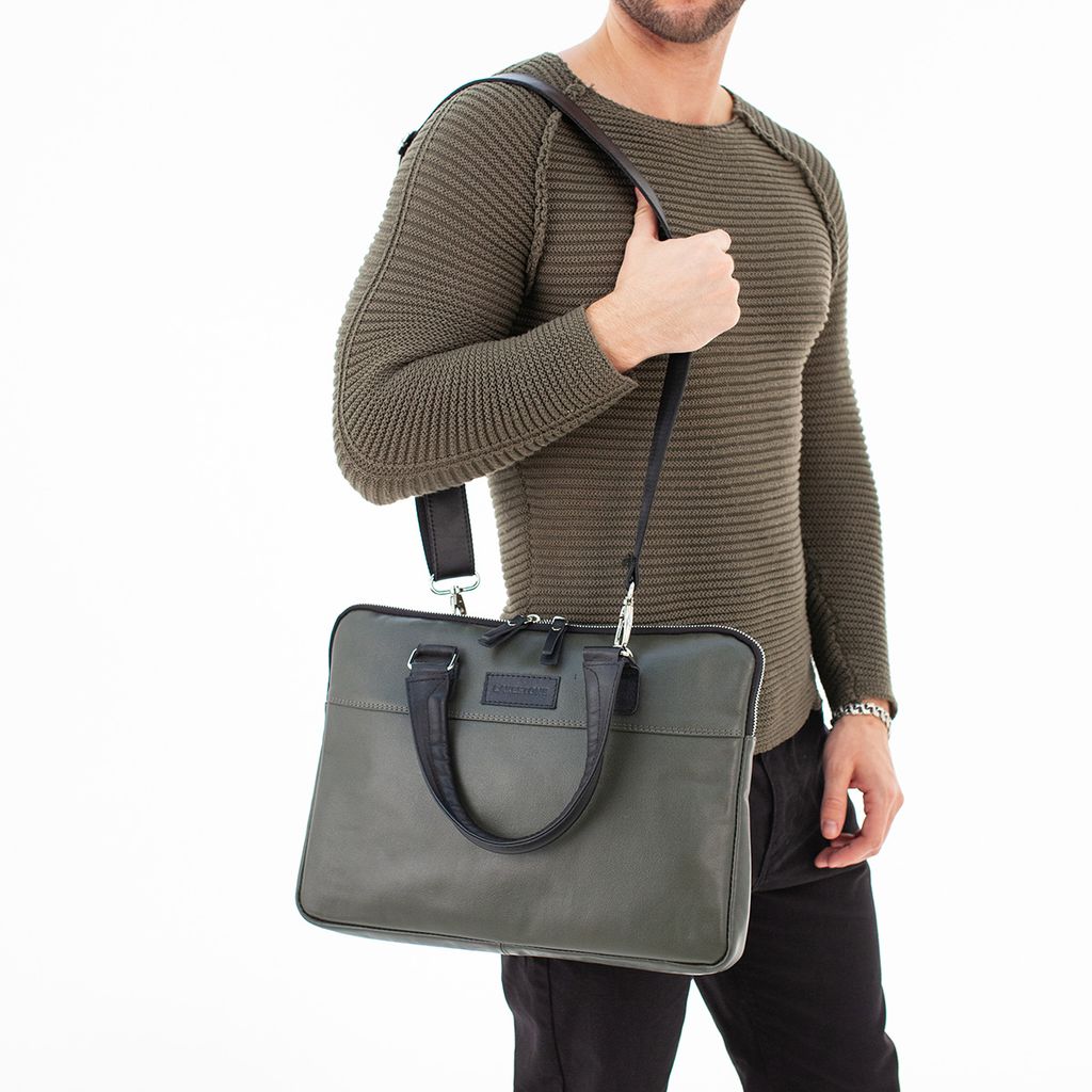 Деловая сумка для ноутбука Anson Black - Lakestone фото 4