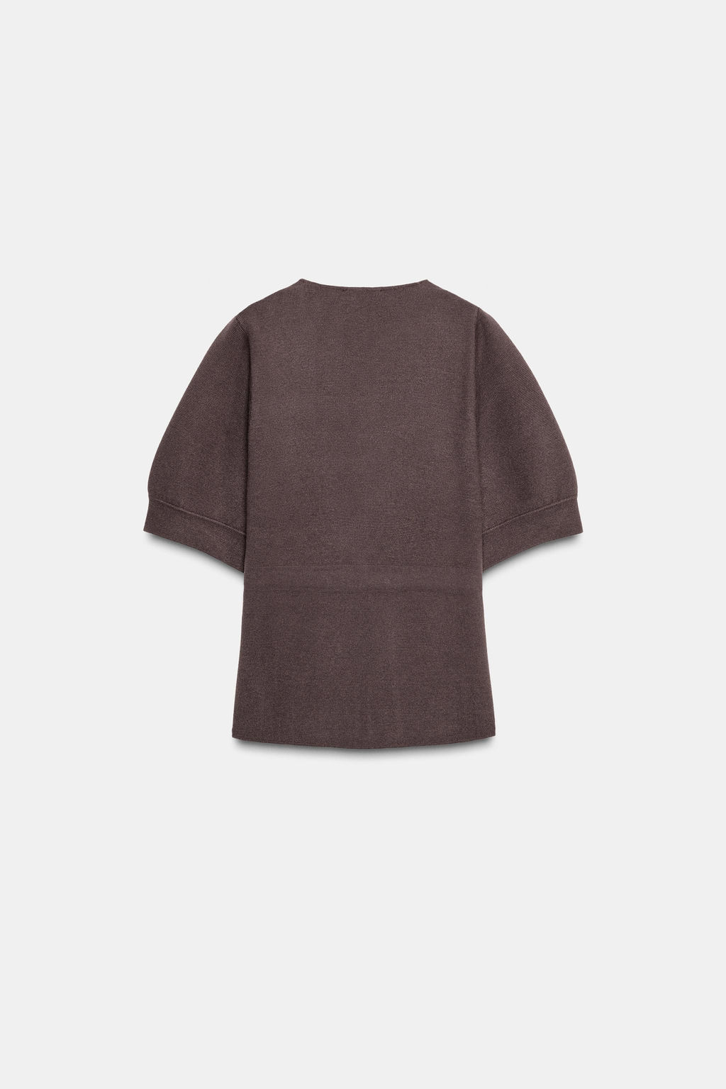KNIT SWEATER WITH BALLOON SLEEVES - Zara фото 6