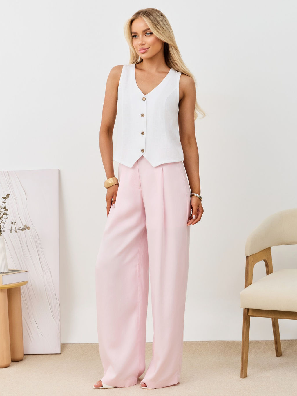 Жилет Аманти-1 из льна с вискозой - Виотекс фото 11