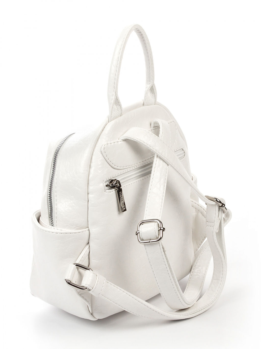 LACCOMA рюкзак Жизель-белый эко кожа хлопок  фото 5
