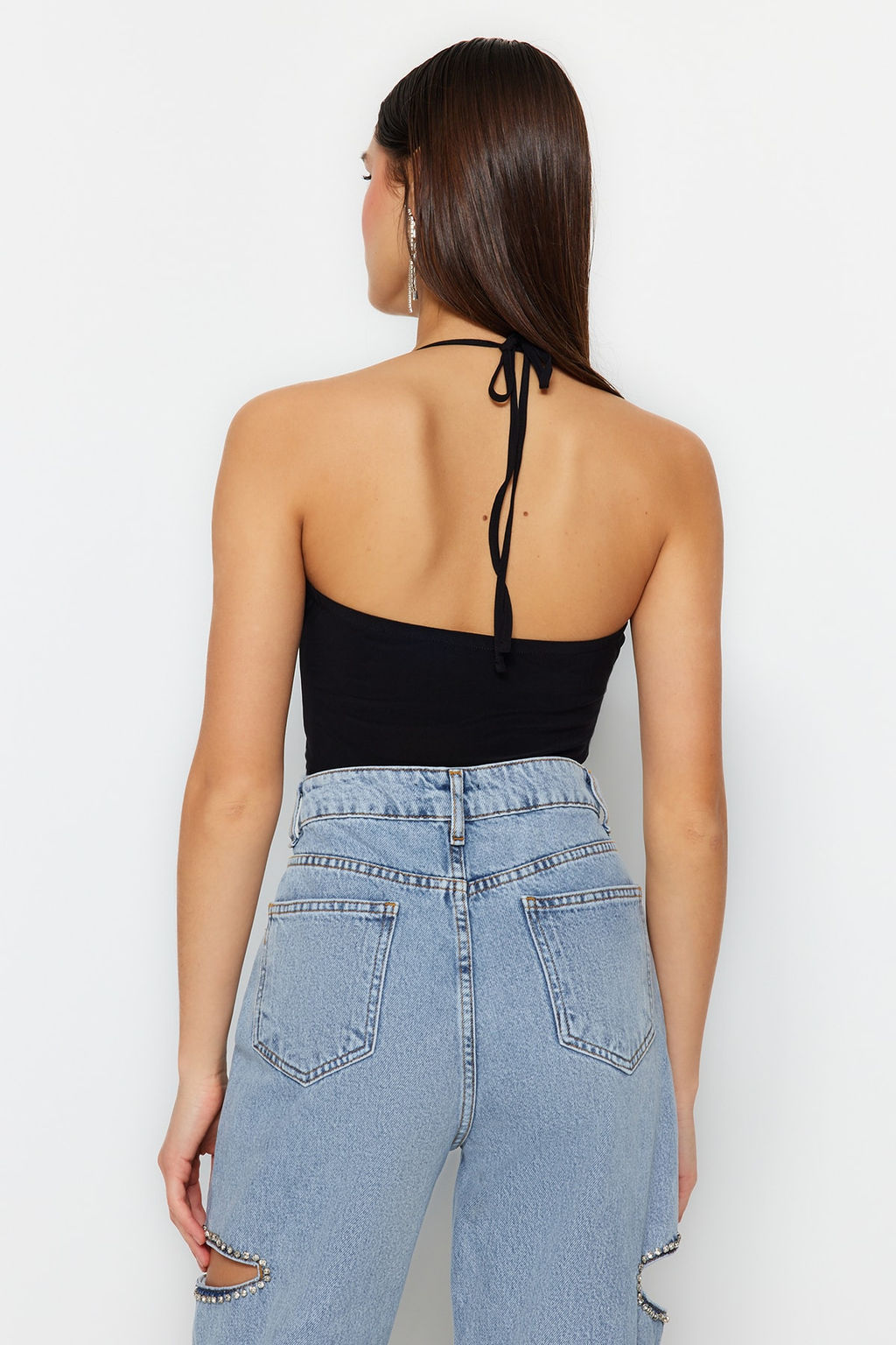 TRENDYOLMILLA Siyah Degaje Yaka Orme Body TPRSS23BD00050 фото 6