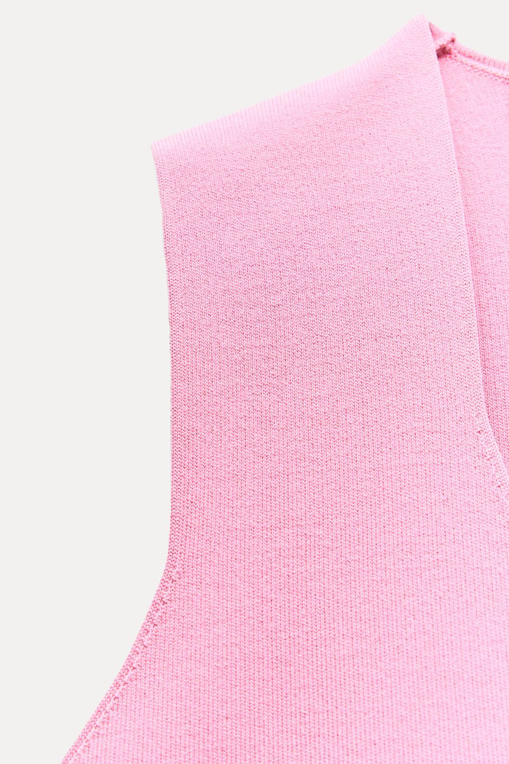 PLAIN KNIT SHORT VEST - Zara фото 7