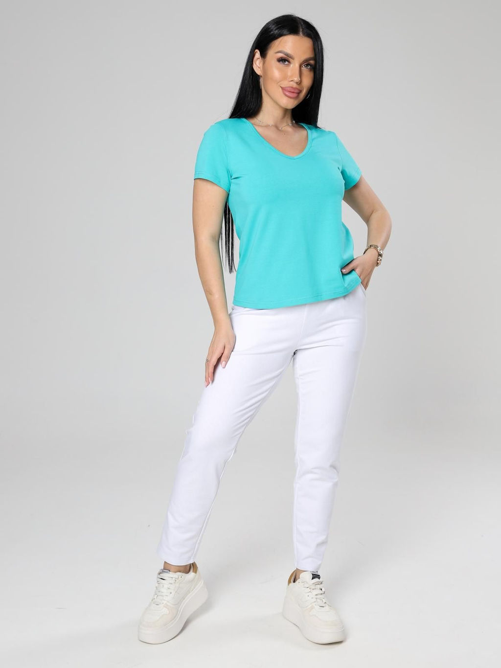 IV-CAPRIZ Заира - футболка из хлопка с лайкрой  фото 24