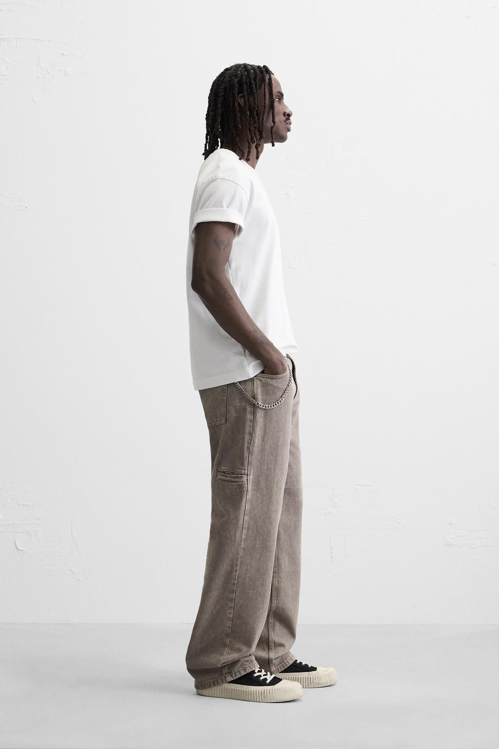 WASHED RELAXED FIT JEANS - Zara фото 4