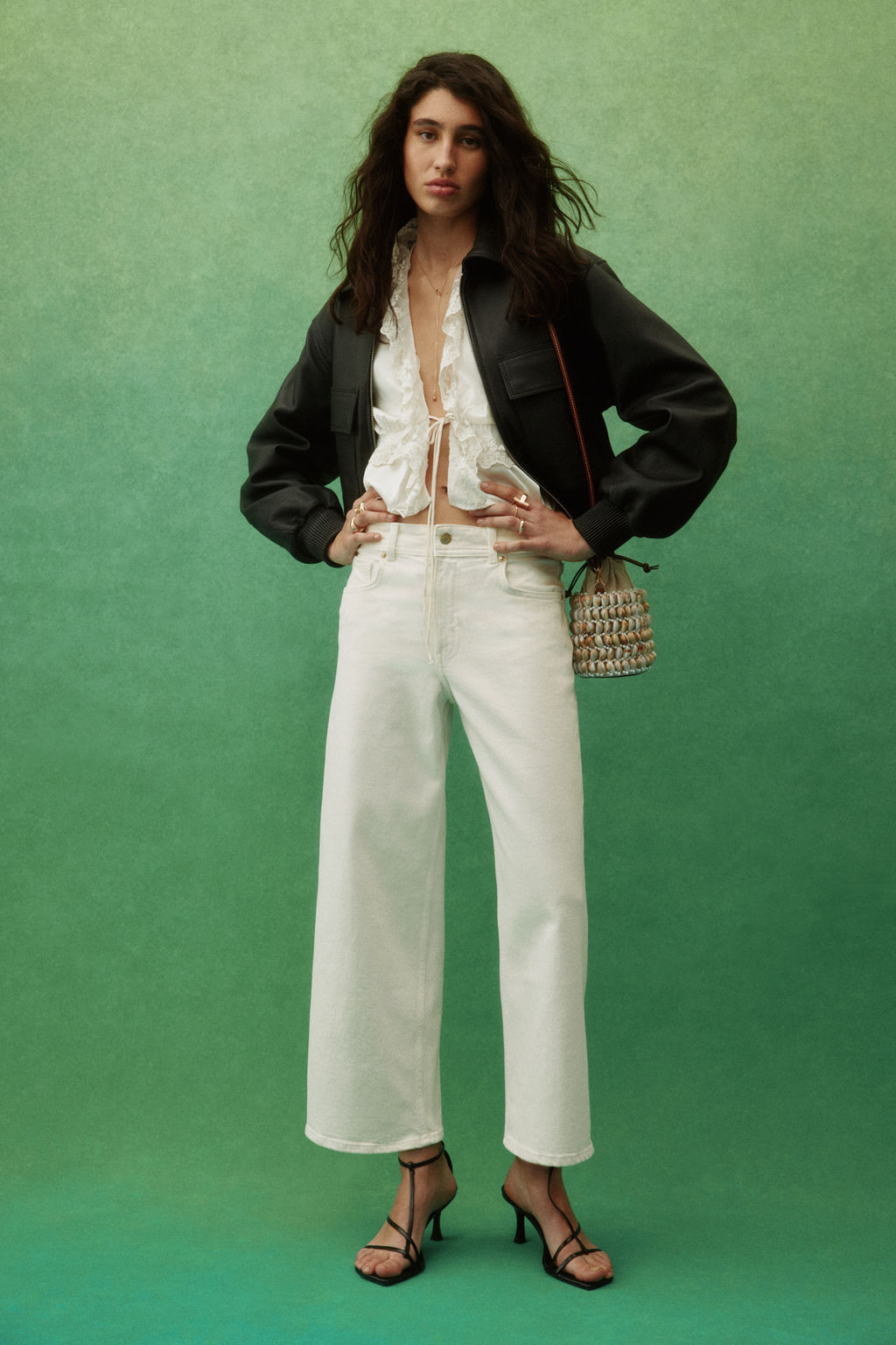 Wide High Waist Ankle Jeans - H&m фото 7