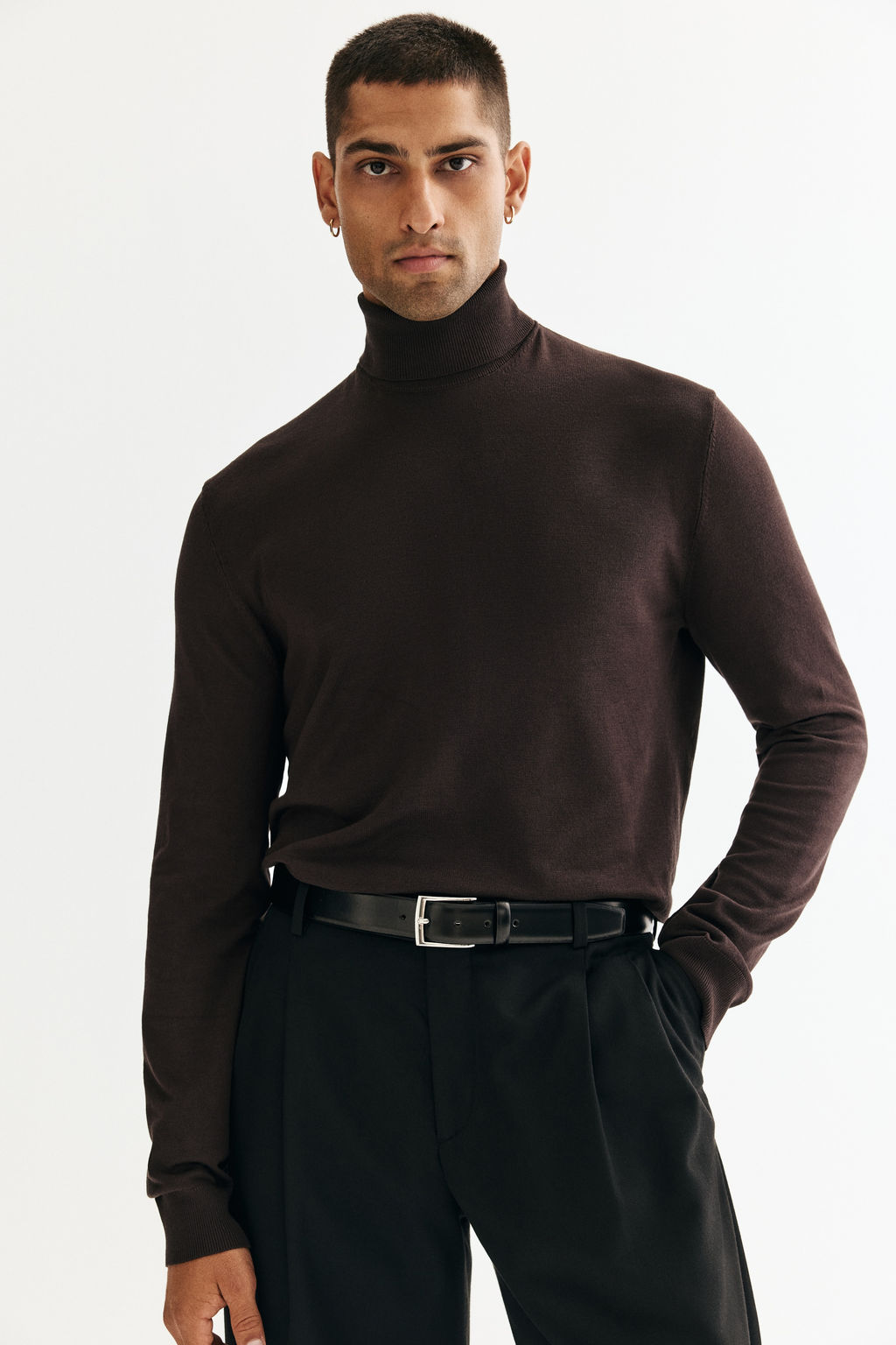Jersey de cuello alto Regular Fit - H&m фото 4