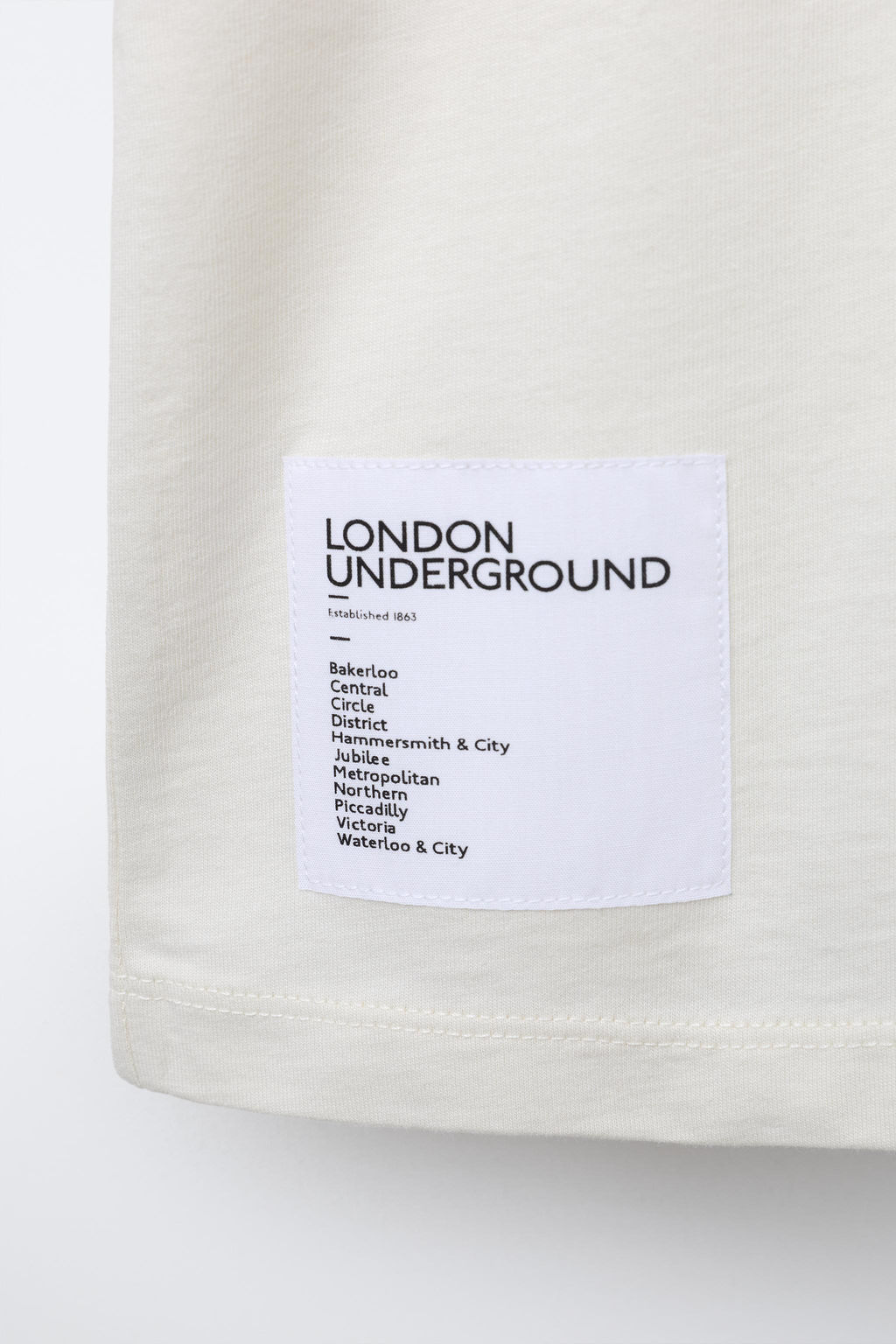 CAMISETA ESTAMPADO UNDERGROUND LONDON  / Crudo - Zara фото 4