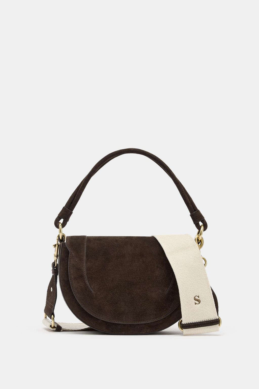 LEATHER CROSSBODY BAG - Zara фото 2