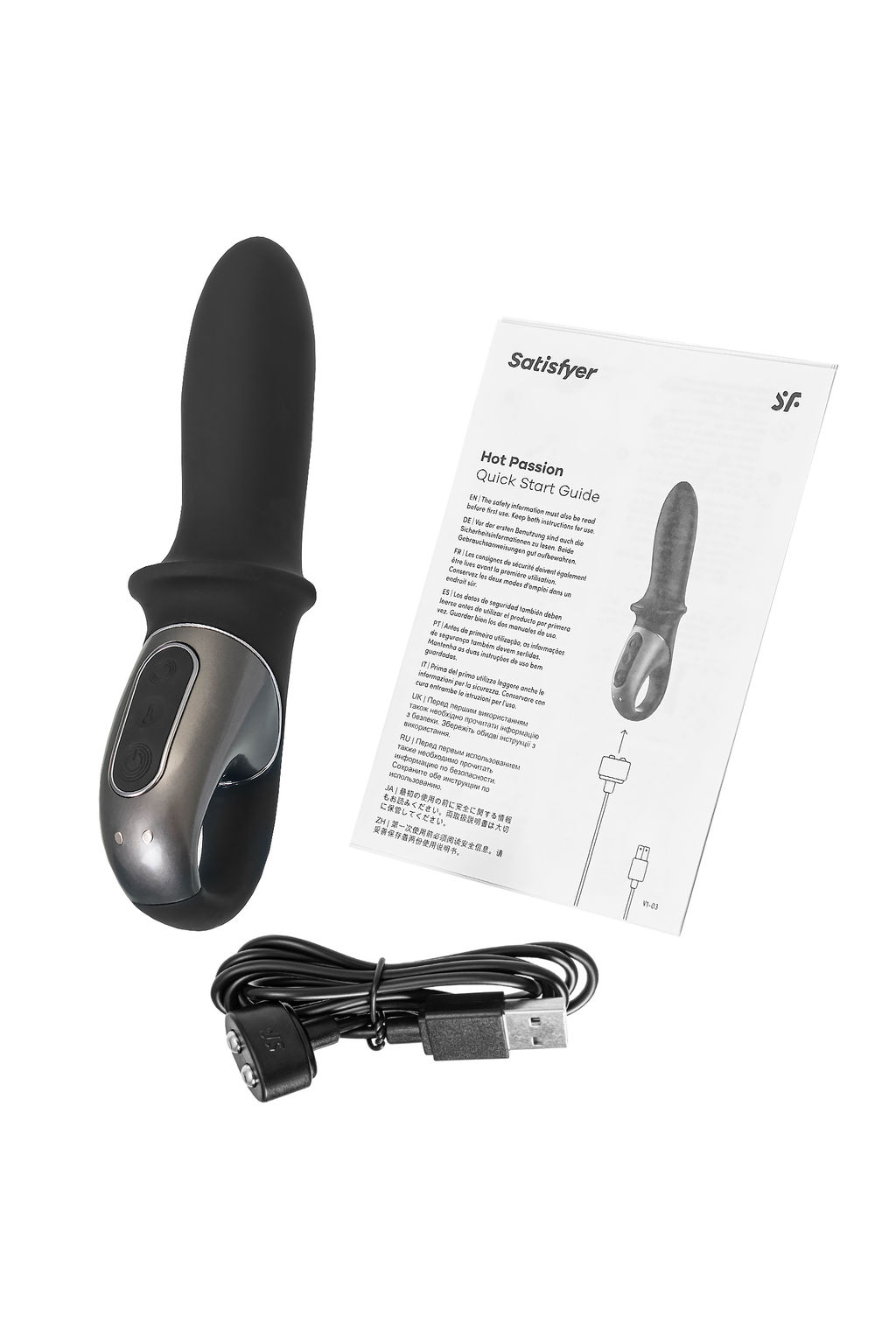 Анальный вибратор Satisfyer Hot Passion Connect App, силикон, черный  фото 8