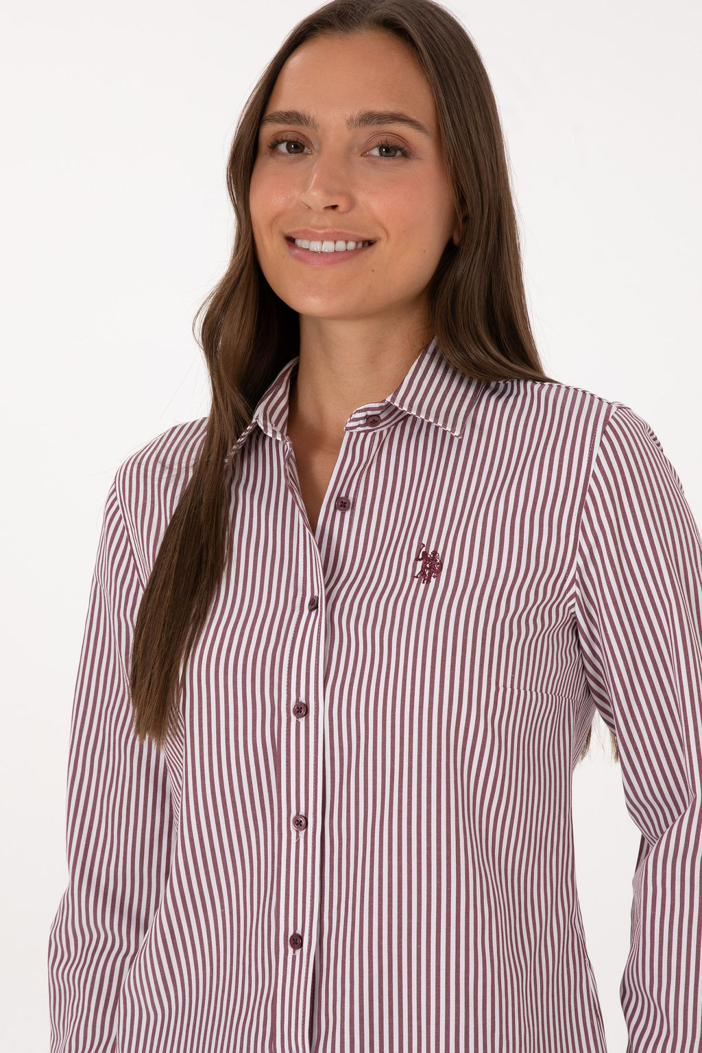 Kad_n Bordo Uzun Kollu G_mlek Sepette S_rpriz _ndirim - U.s. polo assn фото 2