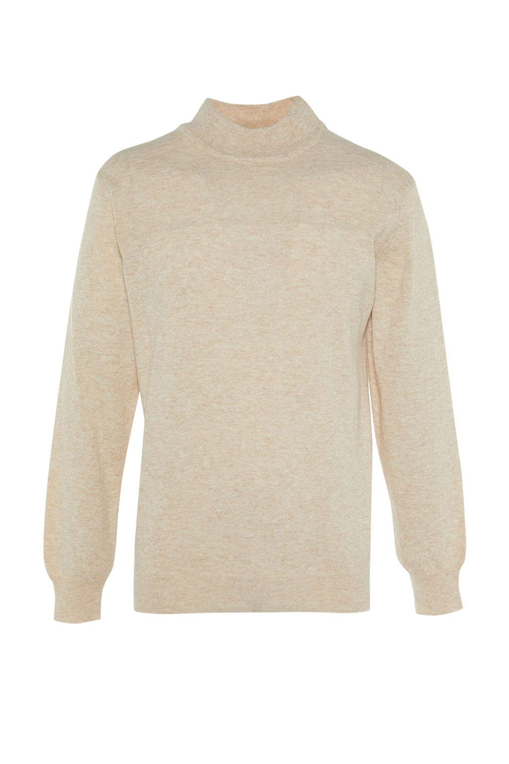 TRENDYOL MAN Bej Slim Fit Yunlu Yar?m Bal?kc? Yaka Basic Triko Kazak TMNAW21KZ1595 - Trendyolmilla фото 13