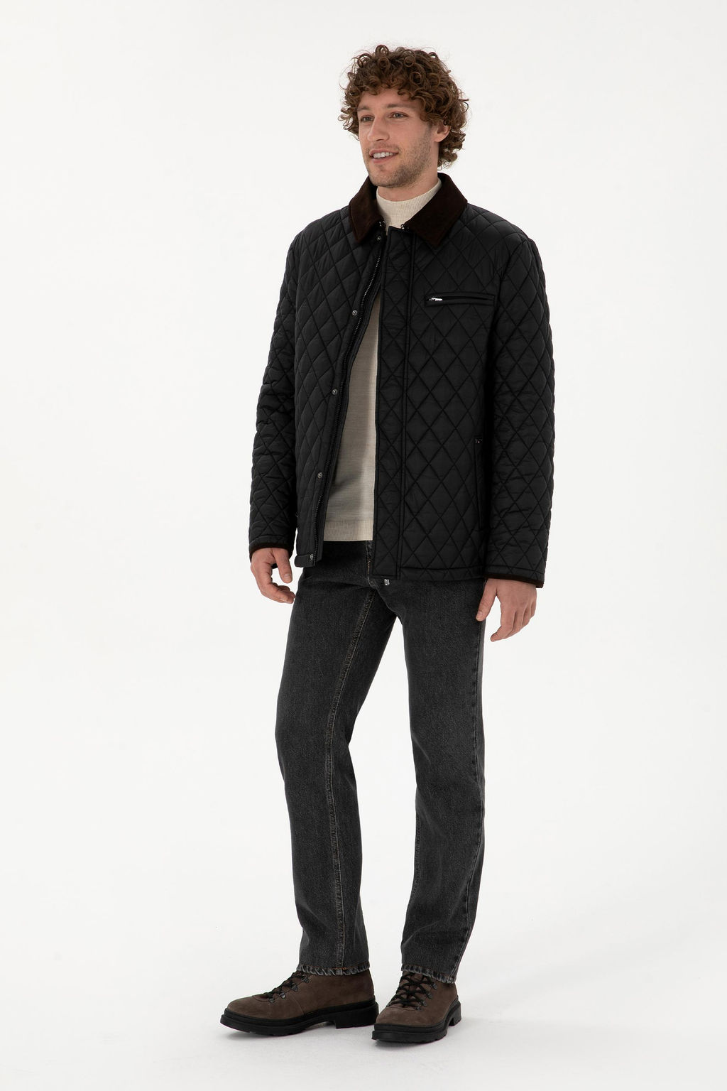 Erkek Siyah Mont Sepette S_rpriz _ndirim