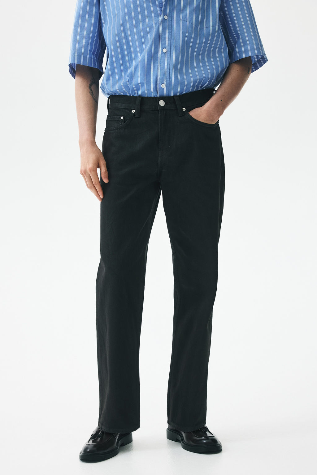 Straight Relaxed Jeans - H&m фото 7