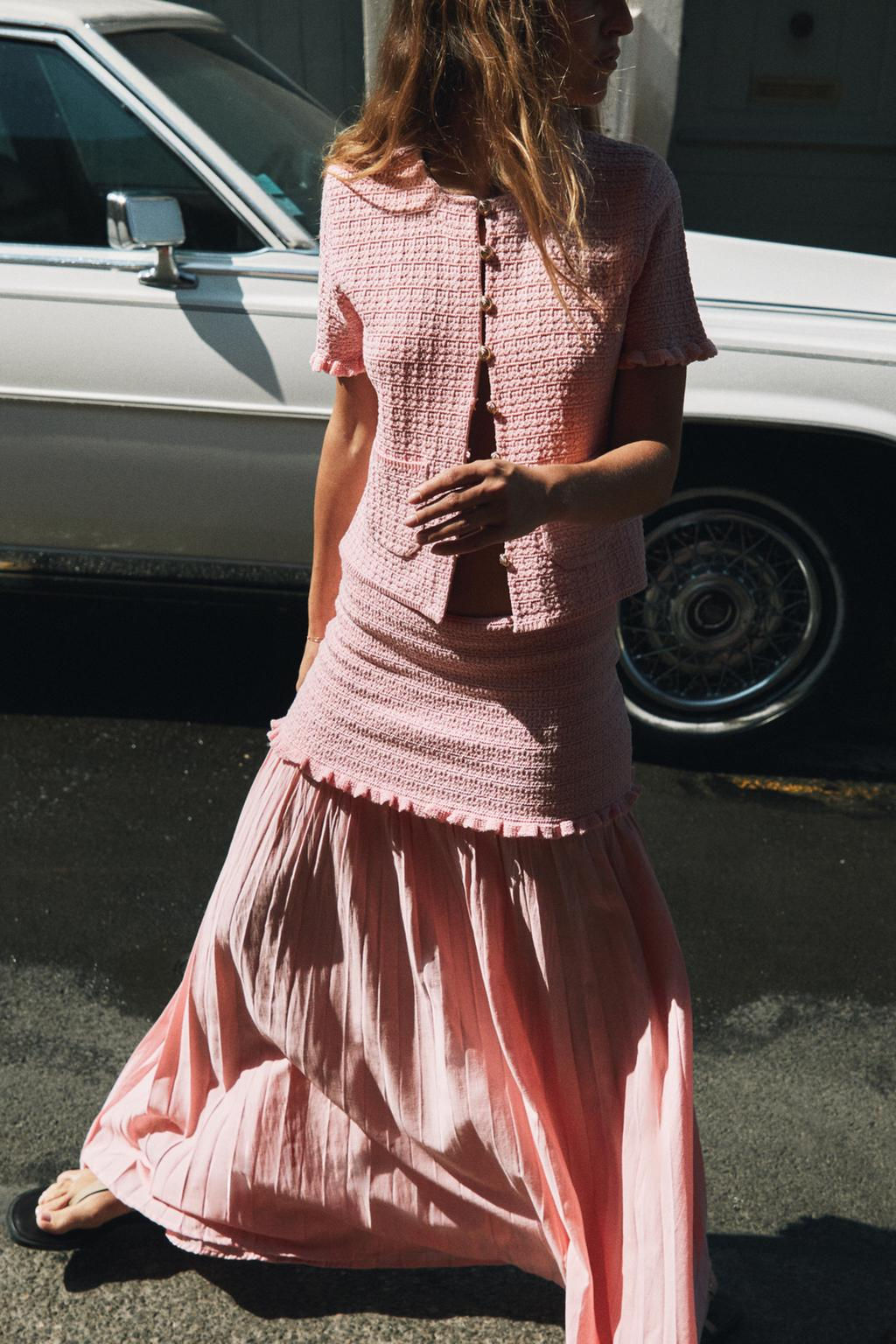 COMBINED KNIT SKIRT - Zara фото 24