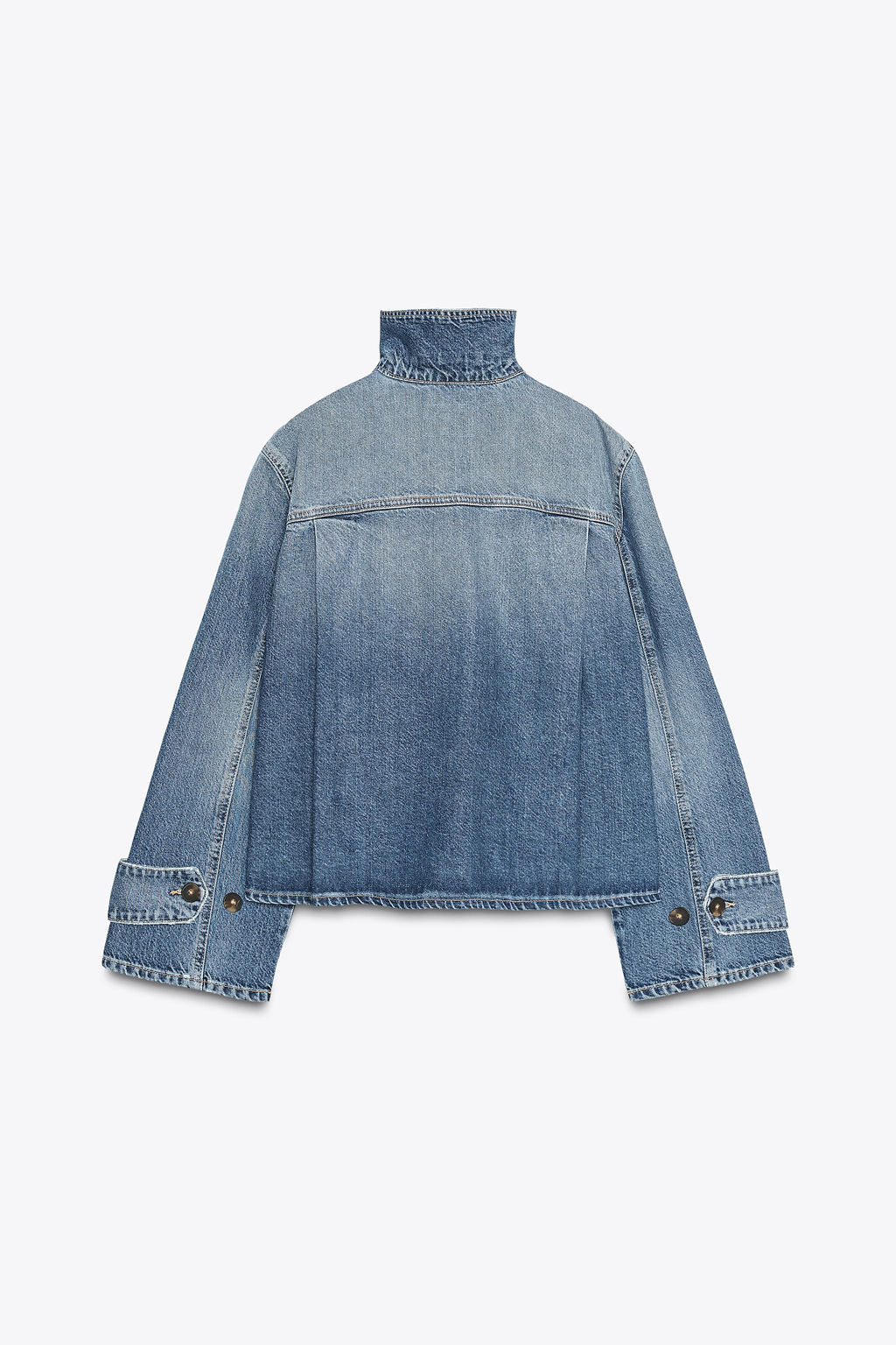 TRF HIGH NECK DENIM JACKET - Zara фото 7