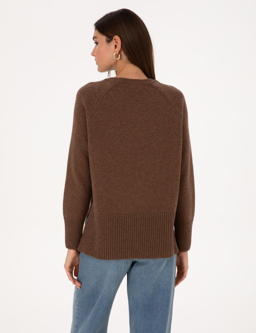 Kahverengi Comfort Fit Y_n Kar___ml_ Kazak - Pierre cardin фото 5