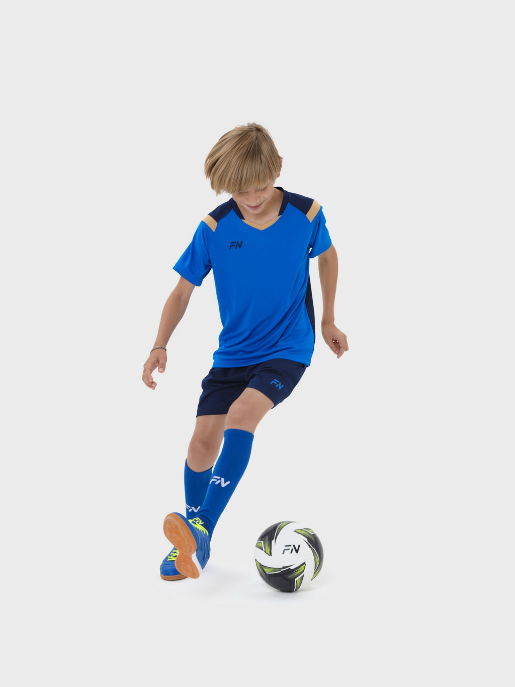 Детская футбольная форма FN Orbital Kid (Blue/Dark Blue)