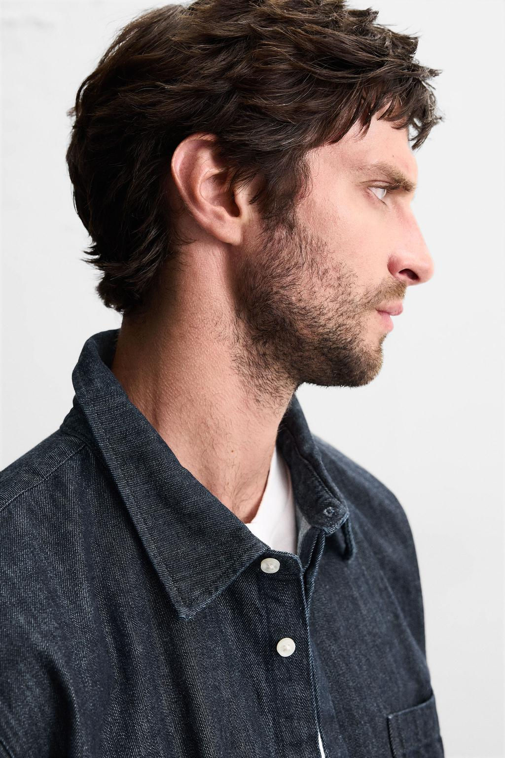 RELAXED FIT DENIM SHIRT - Zara фото 6
