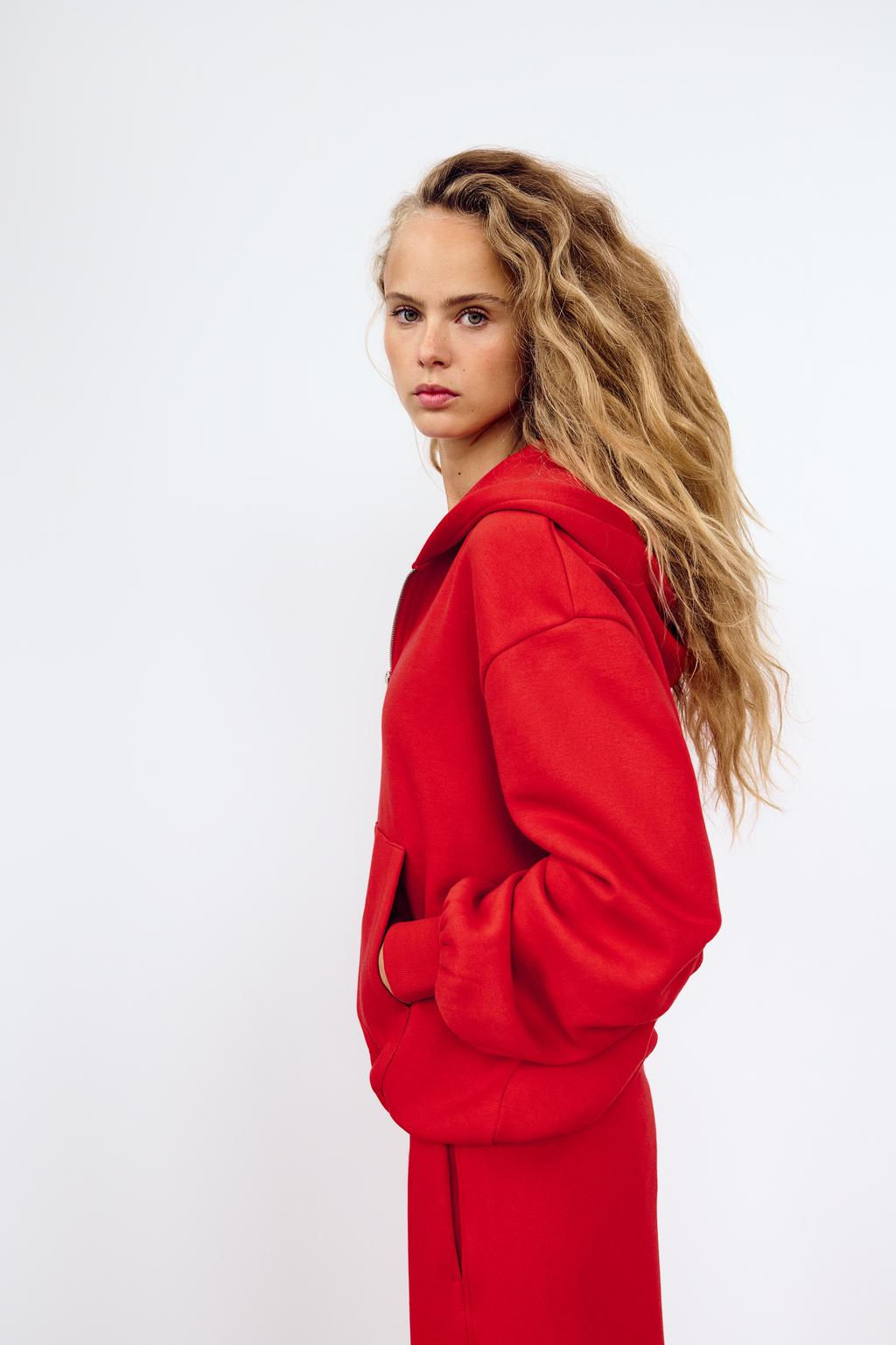 OVERSIZED ZIPPED SWEATSHIRT - Zara фото 13