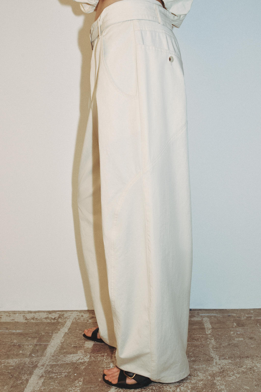 PANTAL?N BAGGY CINTUR?N / Crudo - Zara фото 5