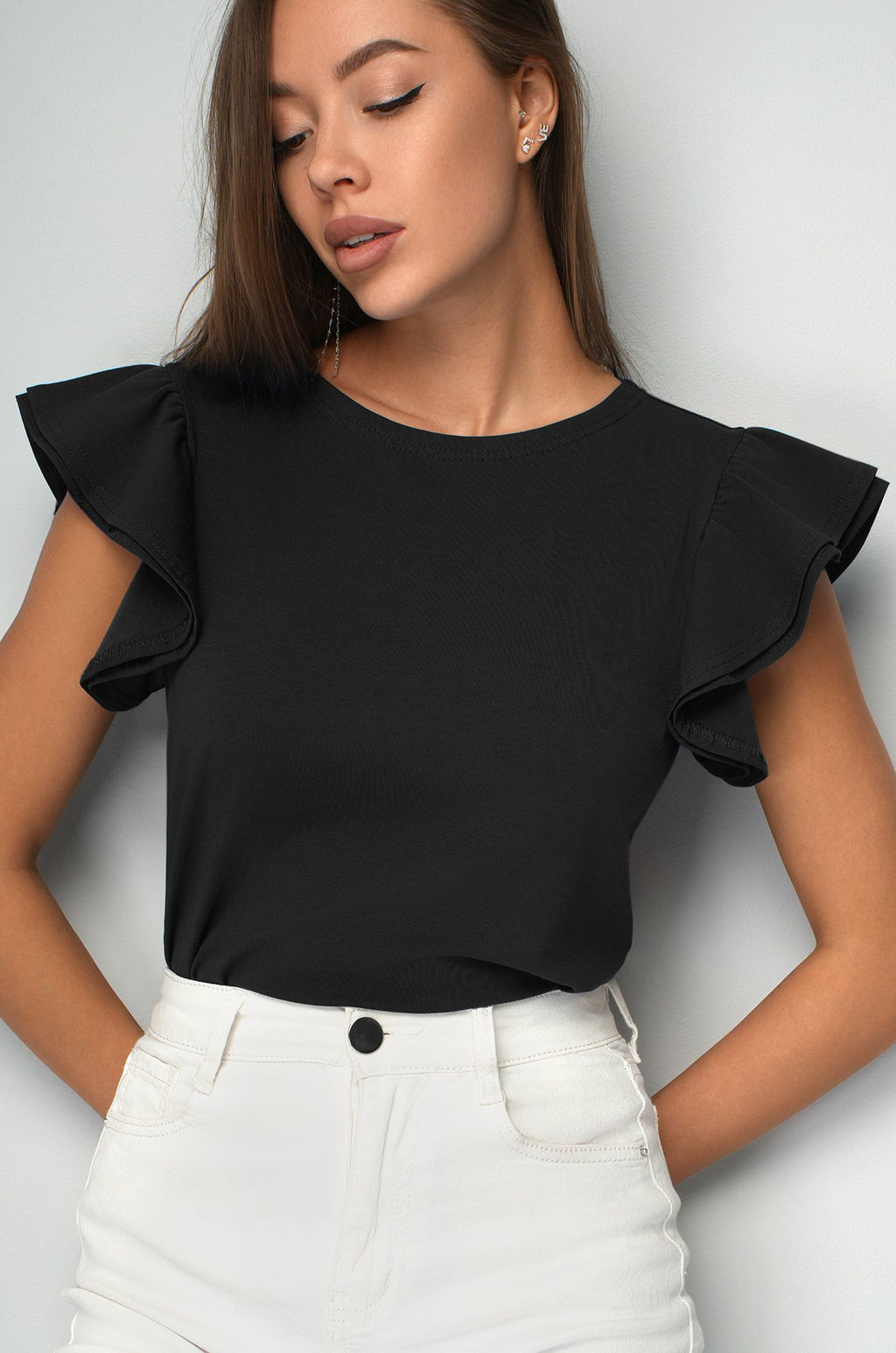 Женская блузка с коротким рукавом Happyfox