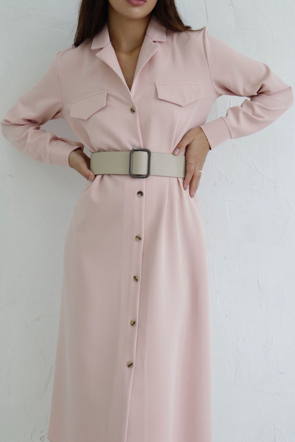 Платье-рубашка с английским воротником - Martichelli фото 381