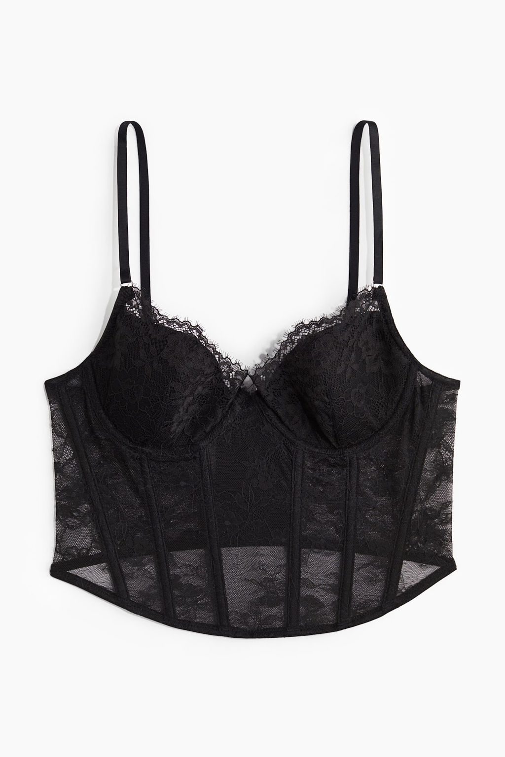 Bustier acolchado de encaje - H&m фото 5