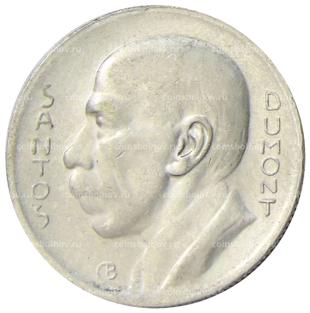 Монета 5000 рейс 1936 года Бразилия