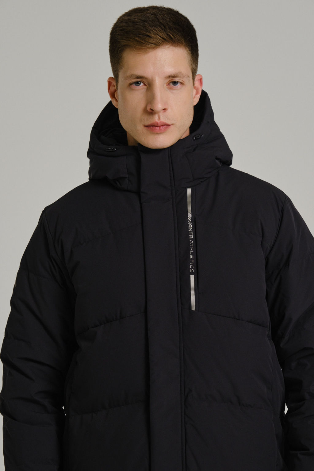 Пуховик средней длины Черный - Anta фото 3